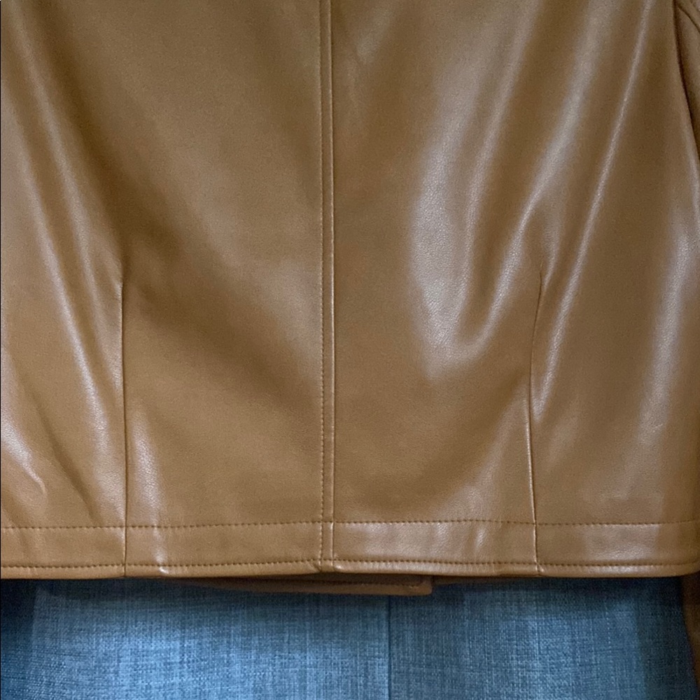 NWOT Avec Les Filles Crop Jacket Faux
Leather Warm Brown S - Picture 12 of 12
